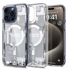 Чехол Spigen Ultra Hybrid для Apple iPhone 15 Pro Max with MagSafe Zero One White (ACS07034)