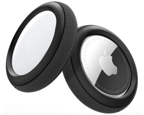 Чехол для AirTag Spigen Silicon Fit Black 2 per pack (AHP03070)