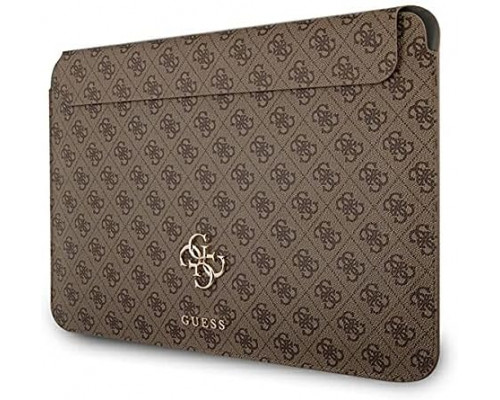 Чехол Guess 4G Metal Gold Logo для MacBook 13" Brown (GUCS13G4GFBR)