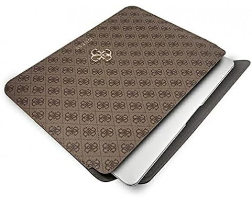 Чехол Guess 4G Metal Gold Logo для MacBook 13" Brown (GUCS13G4GFBR)