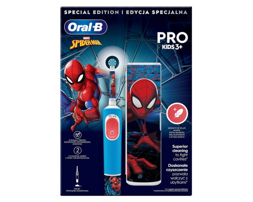 Электрическая зубная щетка BRAUN Oral-B D103.413.2KX Spider-Man типа 3708 (3+)