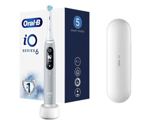 Электрическая зубная щетка BRAUN Oral-B iO Series 6 iOM6.1A6.1K Grey Opal