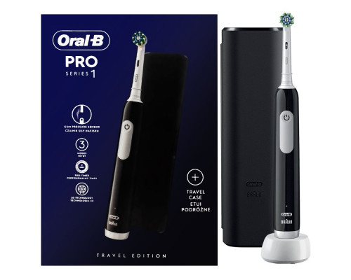 Электрическая зубная щетка BRAUN Oral-B PRO1 D305.513.3X Black