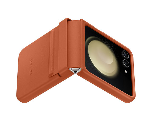 Чехол Leather Case для Samsung Flip 5 Brown (AAA)