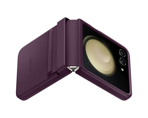 Чехол Leather Case для Samsung Flip 5 Purple (AAA)