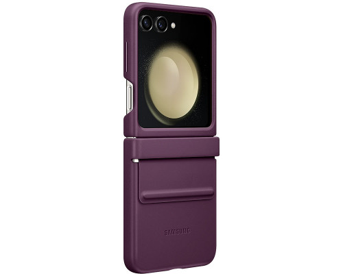 Чехол Leather Case для Samsung Flip 5 Purple (AAA)