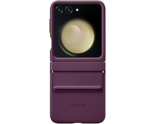Чехол Leather Case для Samsung Flip 5 Purple (AAA)