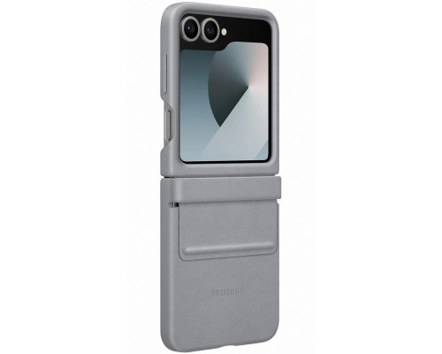Чехол Leather Case для Samsung Flip 6 Gray (AAA)