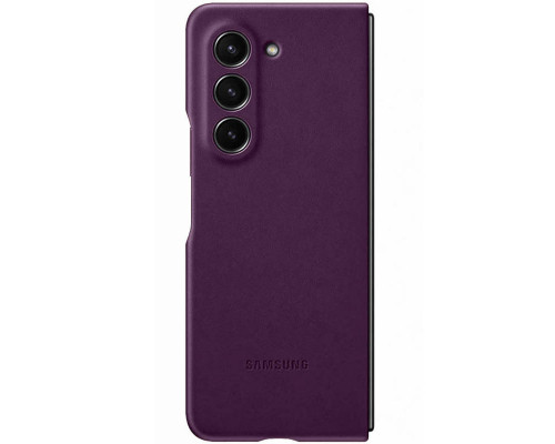 Чехол Leather Case для Samsung Fold 5 Purple (AAA)