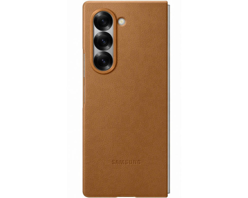 Чехол Leather Case для Samsung Fold 6 Brown (AAA)