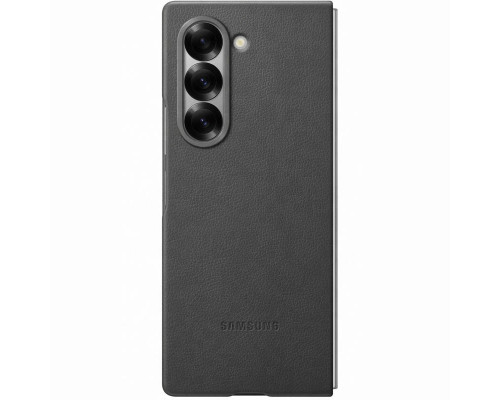 Чехол Leather Case для Samsung Fold 6 Gray (AAA)