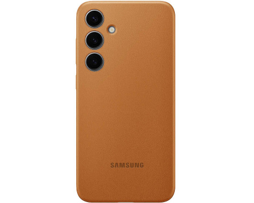 Чехол Leather Case для Samsung S24 Brown (AAA)