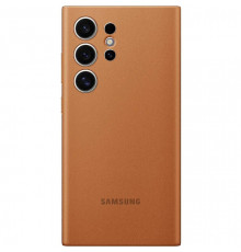 Чехол Leather Case для Samsung S24 Ultra Brown (AAA)