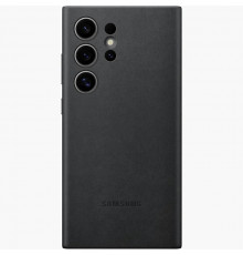 Чехол Leather Case для Samsung S24 Ultra Black (AAA)