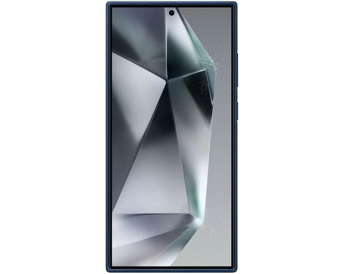 Чехол Leather Case для Samsung S24 Ultra Navy Blue (AAA)