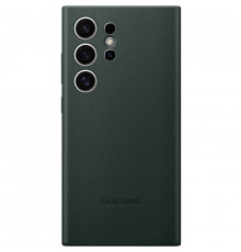 Чехол Leather Case для Samsung S24 Ultra Pine Green (AAA)