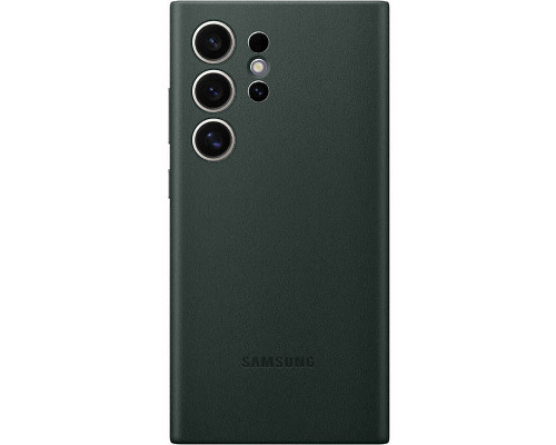 Чехол Leather Case для Samsung S24 Ultra Pine Green (AAA)