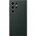 Чехол Leather Case для Samsung S24 Ultra Pine Green (AAA)