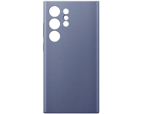 Чехол Leather Case для Samsung S24 Ultra Purple (AAA)