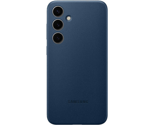 Чехол Leather Case для Samsung S24+ Navy Blue (AAA)
