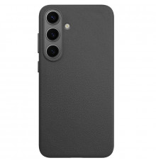 Чехол Leather Case для Samsung S25 Black (AAA)