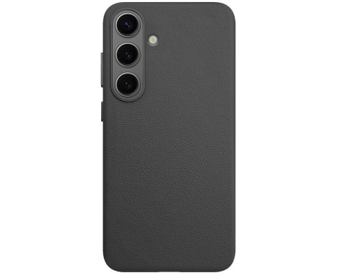 Чехол Leather Case для Samsung S25+ Black (AAA)