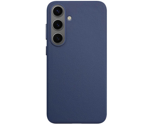 Чехол Leather Case для Samsung S25 Dark Blue (AAA)