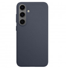 Чехол Leather Case для Samsung S25 Midnight Blue (AAA)