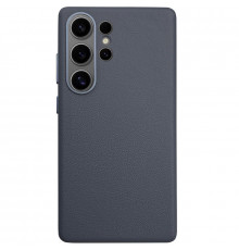 Чехол Leather Case для Samsung S25 Ultra Midnight Blue (AAA)