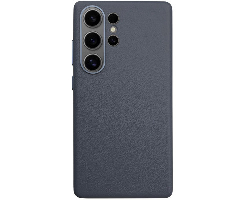 Чехол Leather Case для Samsung S25 Ultra Midnight Blue (AAA)
