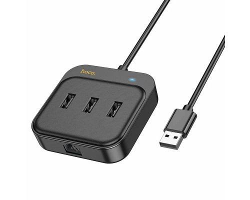 USB HUB Hoco HB35 3USB+RJ45 100mb 1.2m
