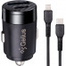 Автомобильное зарядное устройство Gelius Inch Twix USB+Type-c 30W+Type-c/Lightning