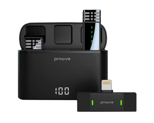 Петличный микрофон беспроводной Proove Record Lightning (PMRC00010102)