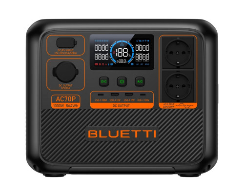 Зарядная станция Bluetti AC70P 1000W 864Wh