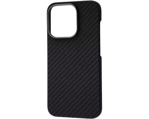 Чехол Carbon Kevlar MagSafe для iPhone 15 Pro Black