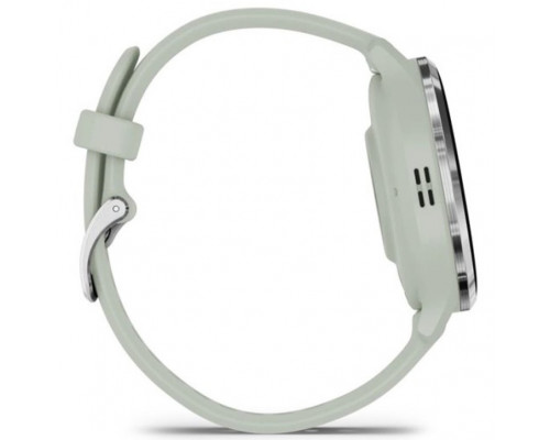 Смарт-часы Garmin Venu 3S Silver Stainless Steel Bezel with Sage Gray Case and Silicone Band (010-02785-01/51)