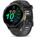 Смарт-часы Garmin Forerunner 970 Carbon Gray DLC Titanium Bezel with Black Case and Black/Transparent White Band (010-02969-00/10/60)