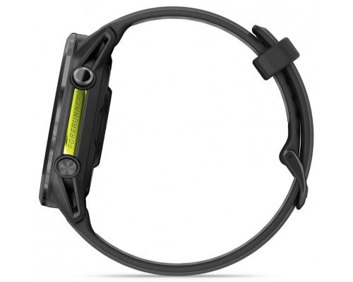 Смарт-часы Garmin Forerunner 970 Carbon Gray DLC Titanium Bezel with Black Case and Black/Transparent White Band (010-02969-00/10/60)