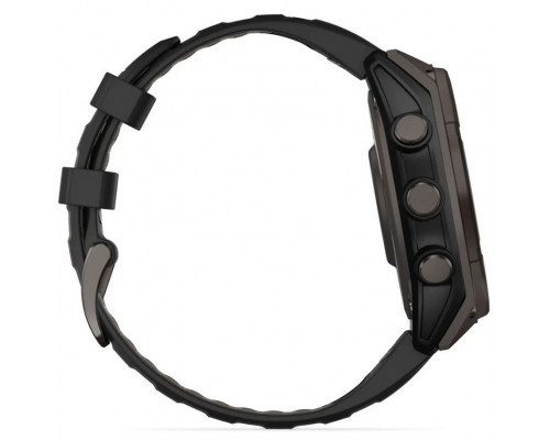 Смарт-часы Garmin Fenix 8 47mm Sapphire Solar Carbon Gray DLC Titanium/Black Silicone Band (010-02906-10/11/70)