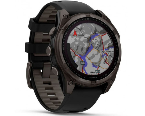 Смарт-часы Garmin Fenix 8 47mm Sapphire Solar Carbon Gray DLC Titanium/Black Silicone Band (010-02906-10/11/70)