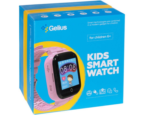 Детские смарт-часы Gelius GP-PK007 (GPS/4G) Ocean Pink