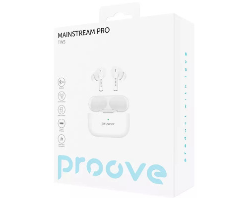 TWS наушники Proove Mainstream Pro TWS App White (TWMSP001AP02)