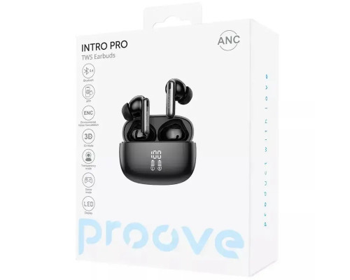 TWS наушники Proove Intro Pro with ANC Black (TWYN54002201)
