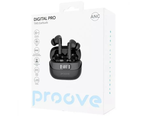 Беспроводные наушники Proove Digital Pro TWS with ANC Black (TWAP54002201)