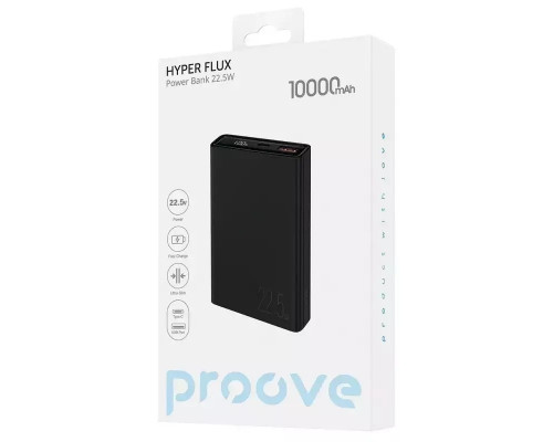 Внешний аккумулятор Proove Hyper Flux 22.5W 10000mAh Black
