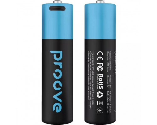 Аккумуляторные батарейки Proove Compact Energy AA 2 pcs Black (RBCE26010008)