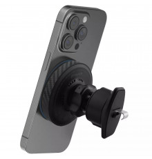 Автомобильный держатель с беспроводной зарядкой Proove Graphite Circle Qi2 15W Black (WHGC15010001)