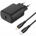 Сетевое зарядное устройство Proove Silicone Power 2 20W (Type-C) + Cable Type-C to Lightning (1m) Black (WCSP22010001)