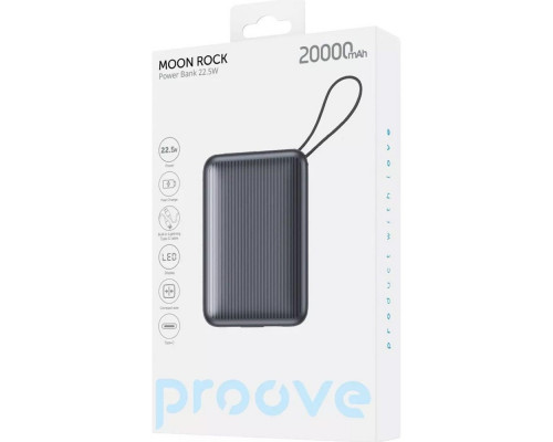 Зовнішній акумулятор Proove Moon Rock 22.5W 20000mAh Gray (PBM222012105)