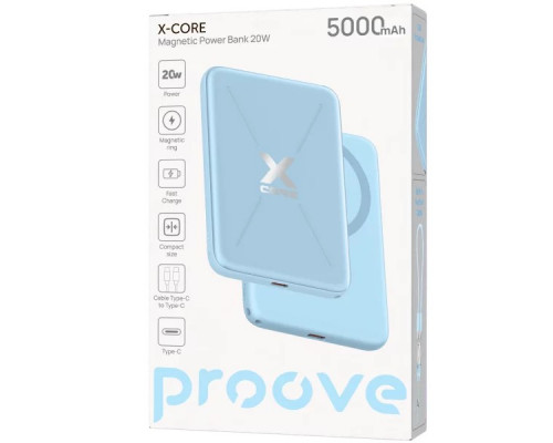 Мобільний Power Bank Proove X-Core 20W 5000mAh Sky Blue (PNXC20010008)